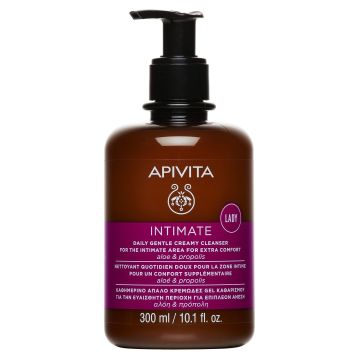 Apivita Intimate Lady Кремообразен хидратиращ гел за интимна хигиена pH 4.0 x300 мл