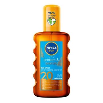 Nivea Sun Protect & Bronze Слънцезащитно олио за активиране на тена SPF20 х200 мл