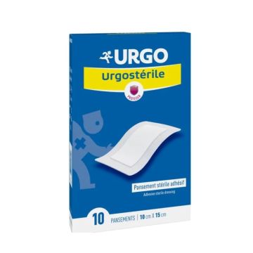 Urgo Urgosterile Стерилни адхезивни пластири 15см / 10см х10 броя