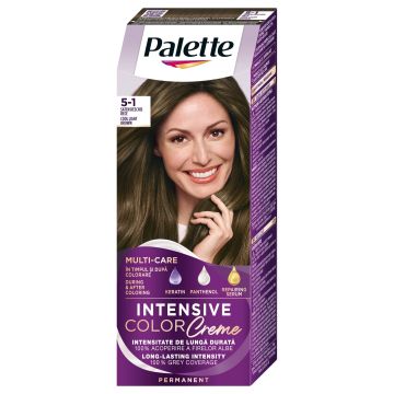 Palette Intensive Color Creme Дълготрайна крем боя за коса, 5-1  Cool Light Brown