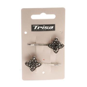 Trisa Фиби за коса с украшение с камъни х2 броя