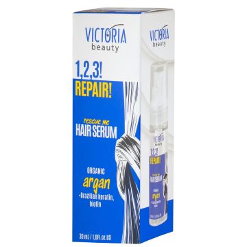 Victoria Beauty 1.2.3! REPAIR! Серум за увредена коса с екстракт от арган x30 мл