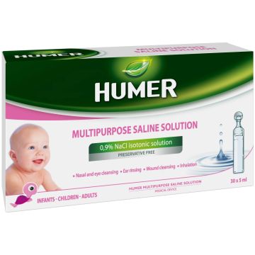 Humer Мултифункционален физиологичен разтвор 5мл х30 ампули