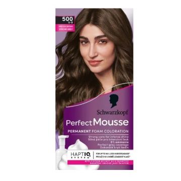 Schwarzkopf Perfect Mousse Трайна мус-боя без амоняк, 500 Medium Brown