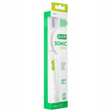 Gum Sonic Daily Soft Електрическа четка за зъби, бяла