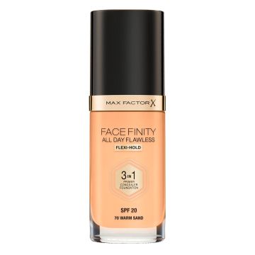 Max Factor Facefinity 3 in 1 Течен фон дьо тен SPF20, 70 Warm Sand