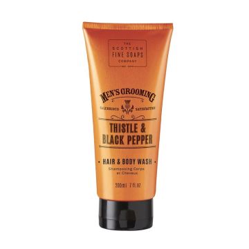 Scottish Fine Soaps Thistle & Black Pepper Шампоан за коса и тяло за мъже x200 мл