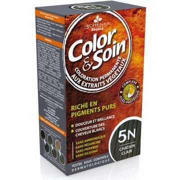 3Chenes Color & Soin Безамонячна боя за коса, цвят 5N Светло кестеняв
