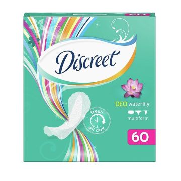 Discreet Deo Waterlily Ежедневни дамски превръзки с мултиформа х60 броя