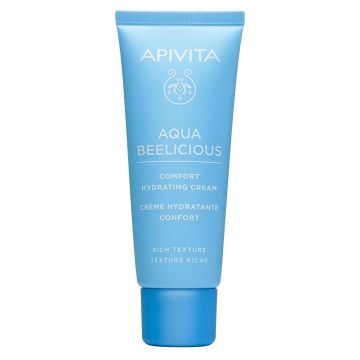 Apivita Aqua Beelicious Хидратиращ крем за лице с богата текстура за нормална към суха кожа х40 мл
