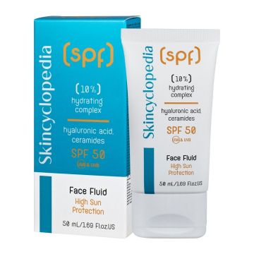 Skincyclopedia SPF Слънцезащитен флуид за лице с 10% хидратиращ комплекс SPF50 х50 мл