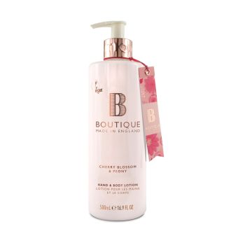 Boutique Cherry Blossom & Peony Хидратиращ лосион за ръце и тяло с аромат на череша и божур x500 мл