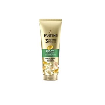 Pantene Smooth & Sleek 3 Minute Miracle Балсам серум за копринено мека и гладка коса х220 мл