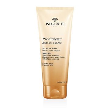 Nuxe Prodigieux Измиващо гел олио със златисти частици x200 мл