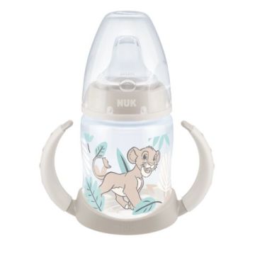 Nuk First Choice Temperature Control Lion King Шише за сок със силиконов накрайник за деца от 6 до 18 месеца x150 мл