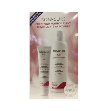 Synchroline Rosacure Крем за лице за кожа с прояви на розацея и Почистващ гел за лице за кожа с розацея