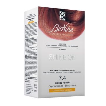 Bionike Shine On Безамонячна боя за коса x125 мл, 7.4 Copper Blonde