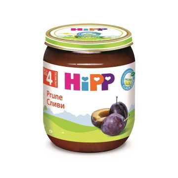 Hipp Био плодово пюре сливи за деца над 4 месечна възраст х125 грама - 4253