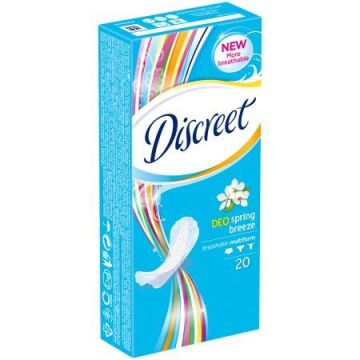 Discreet Deo Spring Breeze Ежедневни дамски превръзки с мултиформа х20 броя