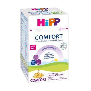 Hipp Comfort Специализирана храна за кърмачета при запек и колики от първия ден след раждането x600 грама