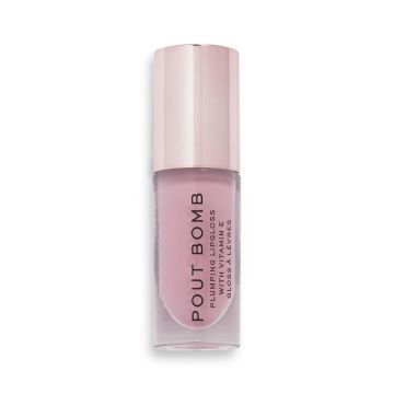 Revolution Pout Bomb Гланц за устни за обемx4.6 мл, Sweetie Nude