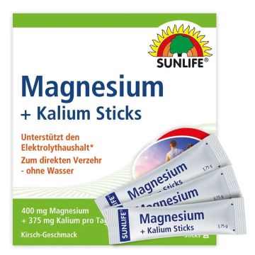 Магнезий 400 mg + Калий 375 mg х20 сашета Sunlife