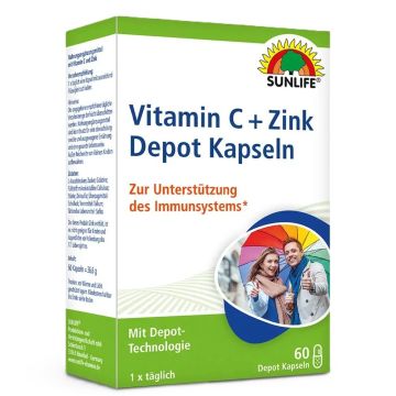 Витамин С и цинк х60 капсули Sunlife