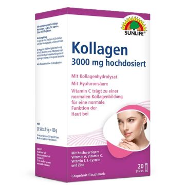 Хидролизиран колаген 3000 mg с Хиалурон х20 сашета Sunlife