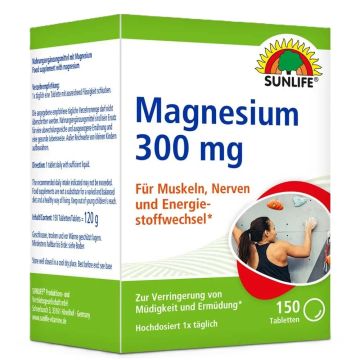 Магнезий 300 mg х150 таблетки Sunlife