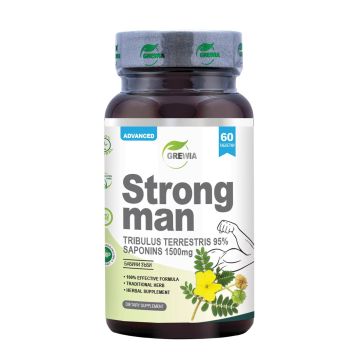 Strong man Трибулус терестрис 95% Сапонини 1500 mg х60 таблетки Grewia