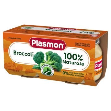 Plasmon Пюре от броколи за деца от 6-тия месец 2х80 грама - 3383