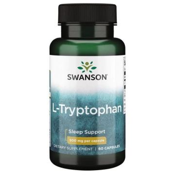 Л-триптофан за спокоен сън  500 мг х60 капсули Swanson