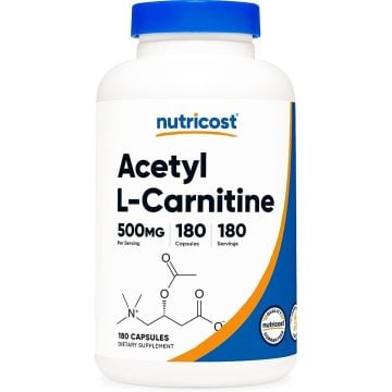 Ацетил-Л-Карнитин 500 mg х180 капсули Nutricost