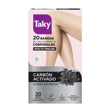 Taky Депилиращи ленти за тяло с активен въглен х20 броя