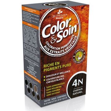 3Chenes Color & Soin Безамонячна боя за коса, цвят  4N Естествено кестеняв
