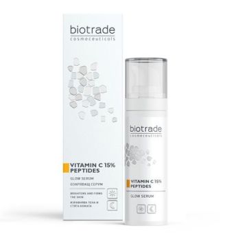 Biotrade Pure Skin Озаряващ серум за лице с витамин C 15% + пептиди x30 мл