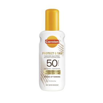Carroten Protect & Tan Слънцезащитно спрей мляко за тяло SPF50 х150 мл