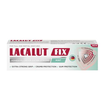 Lacalut Fix Mint Фиксиращ крем за зъбни протези с ментов вкус x40 грама