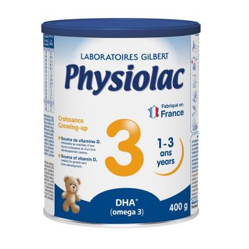 Physiolac 3 Мляко на прах за малки деца от 1 до 3 годишна възраст х400 мл