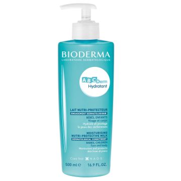 Bioderma ABCDerm Хидратиращо мляко за бебета и деца x500 мл