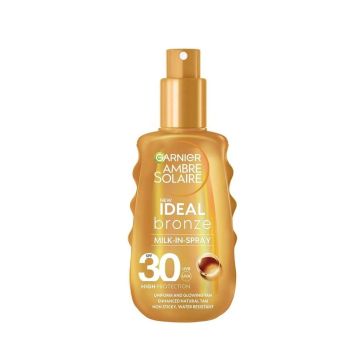 Garnier Ambre Solaire Ideal Bronze Слънцезащитно мляко за тяло SPF30 х150 мл