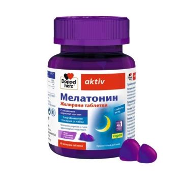 Мелатонин желирани таблетки с вкус на малина х40 таблетки Doppelherz