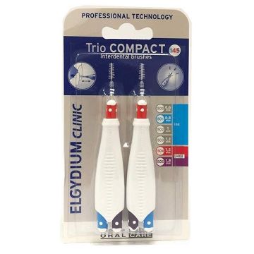 Elgydium Clinic Trio Compact 145 Интердентални четки за широки междузъбни пространства - 1,5 мм x6 броя