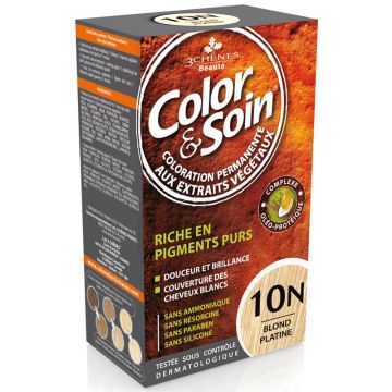 3Chenes Color & Soin Безамонячна боя за коса, цвят 10N Платинено русо