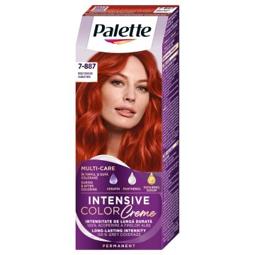 Palette Intensive Color Creme Дълготрайна крем боя за коса, 7-887 Scarlet Red
