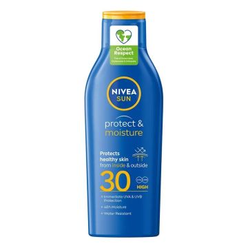Nivea Sun Protect & Moisture Хидратиращ слънцезащитен лосион SPF30 х200 мл