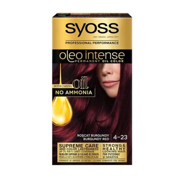 Syoss Oleo Intense Трайна Крем Боя за Коса без Амоняк 4-23 Бургундско Червен