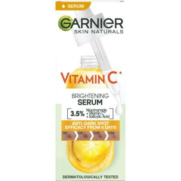 Garnier Skin Naturals Vitamin C Серум за изсветляване тена на лицето x30 мл