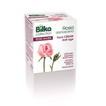 Bilka Rosa Damascena Подмладяващ крем за лице с розово масло х40 мл
