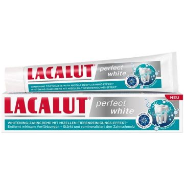 Lacalut Perfect White Избелваща мицеларна паста за зъби х75 мл